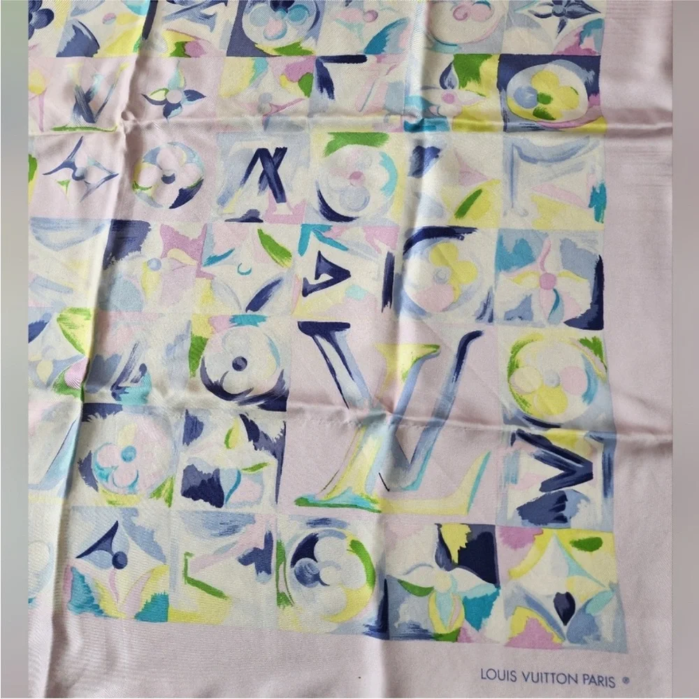 Louis Vuitton Multicolor Silk Scarf 33”